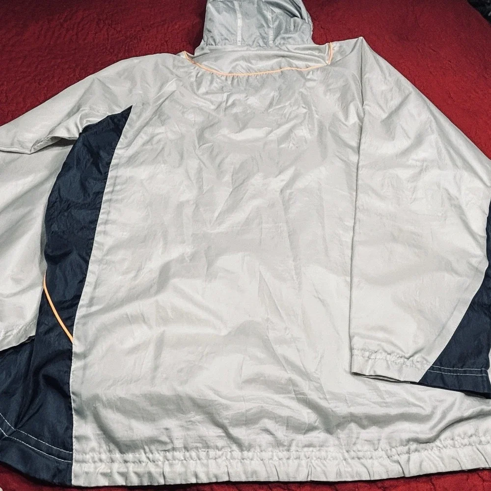 Vintage Wilson Nylon Windbreaker Warmup Tracksuit Set Men's Large White Blue